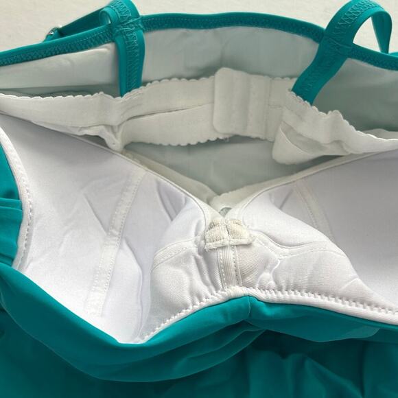 Gottex profile NWT women's D-cup wide strap one piece in color jade size 6D - Picture 2 of 9